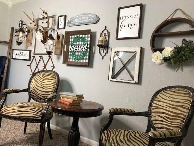 Buffalo Check Farmhouse Styled Gallery Wall preview angle