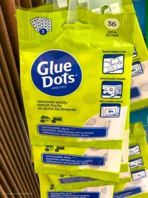 Glue dots from the dollar tree for crafts