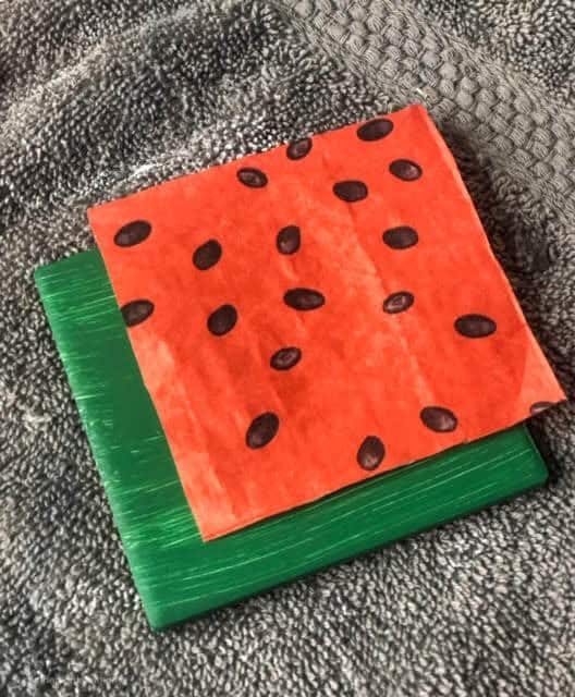 diy-watermelon-coasters-napkin-placement