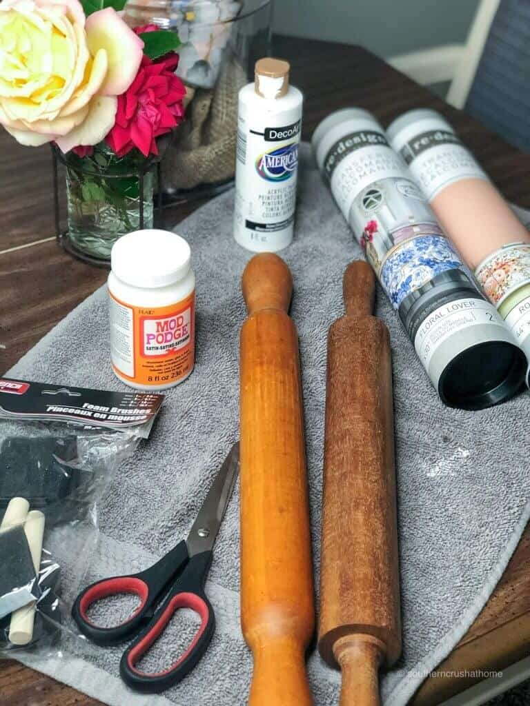 supplies for making decorative rolling pins