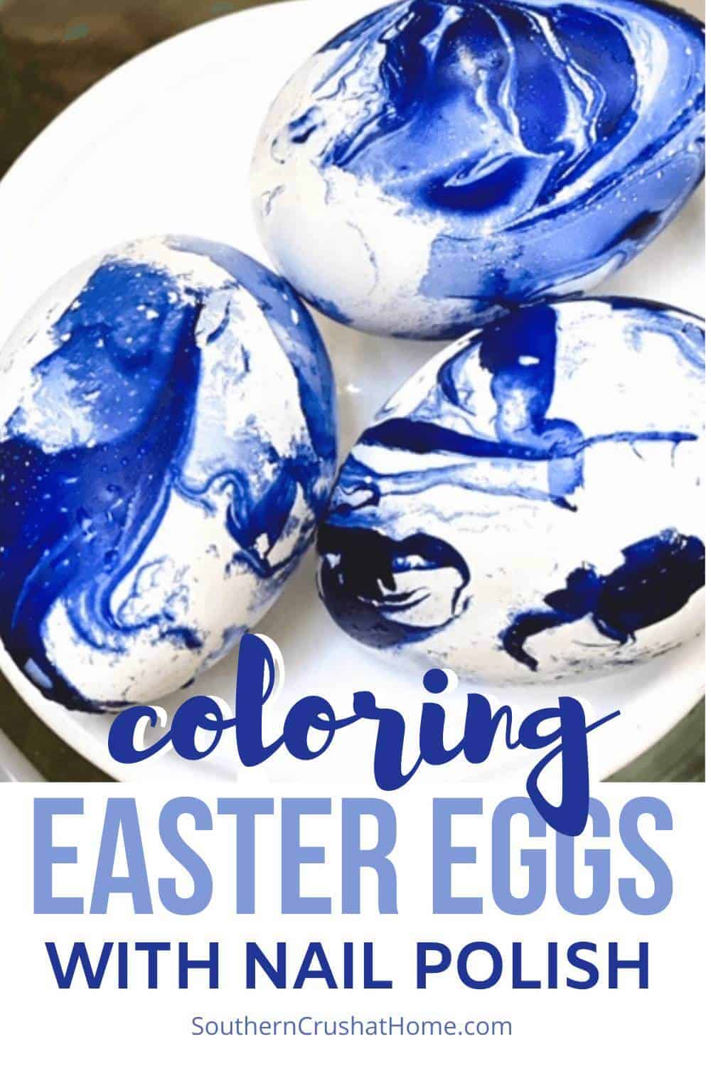 Coloring Easter Eggs with Nail Polish Pin