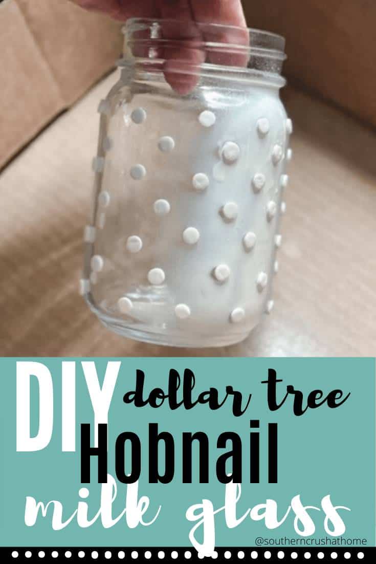 How to Make DIY Hobnail Milk Glass