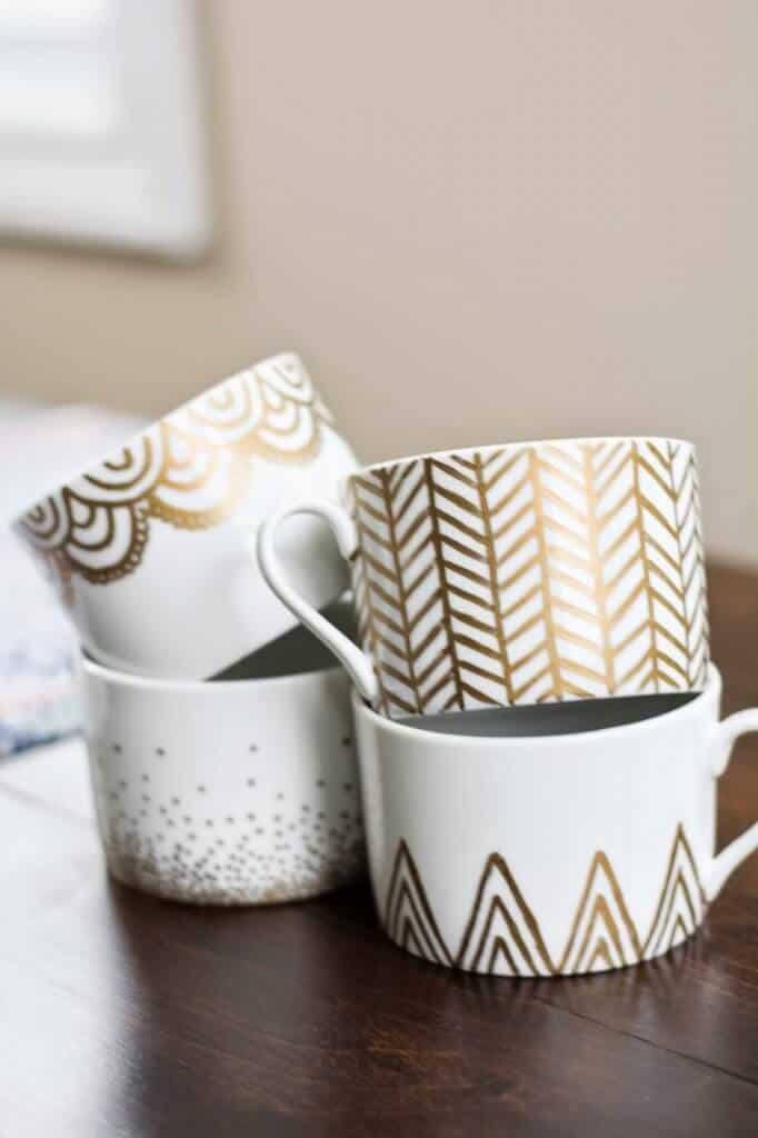 ceramic mug craft with sharpie