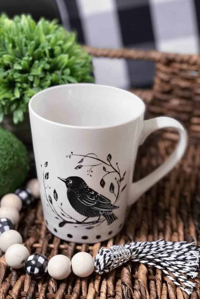how to DIY a ceramic mug with paint or sharpies