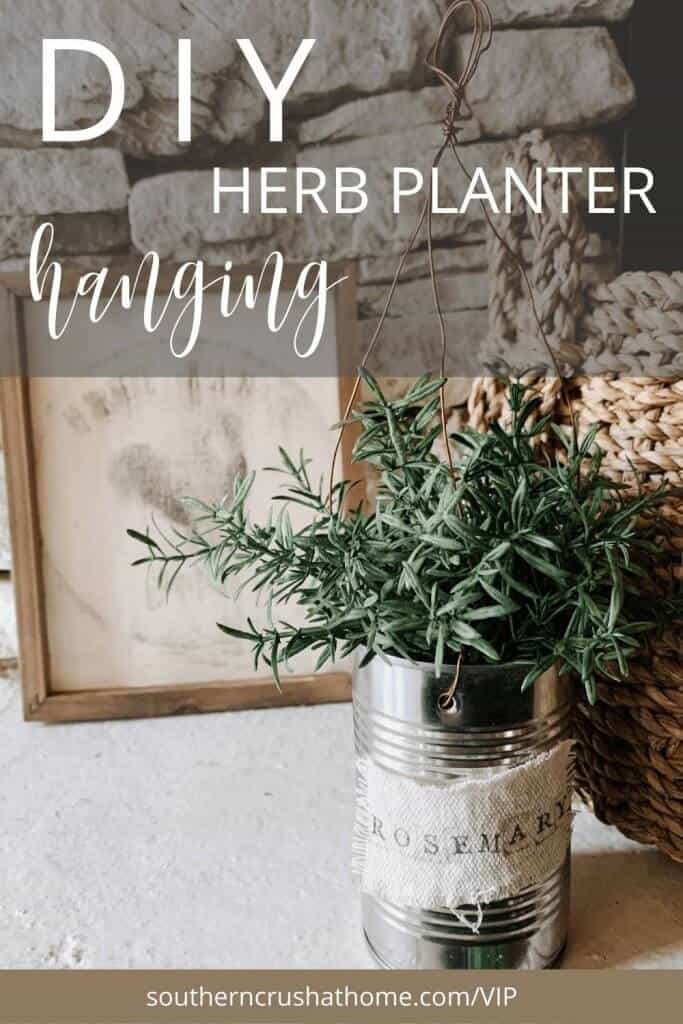 DIY Herb Hanging Planter