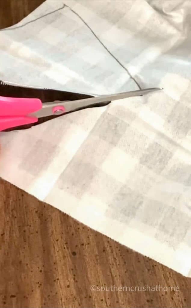 cutting out pattern for gnome hats