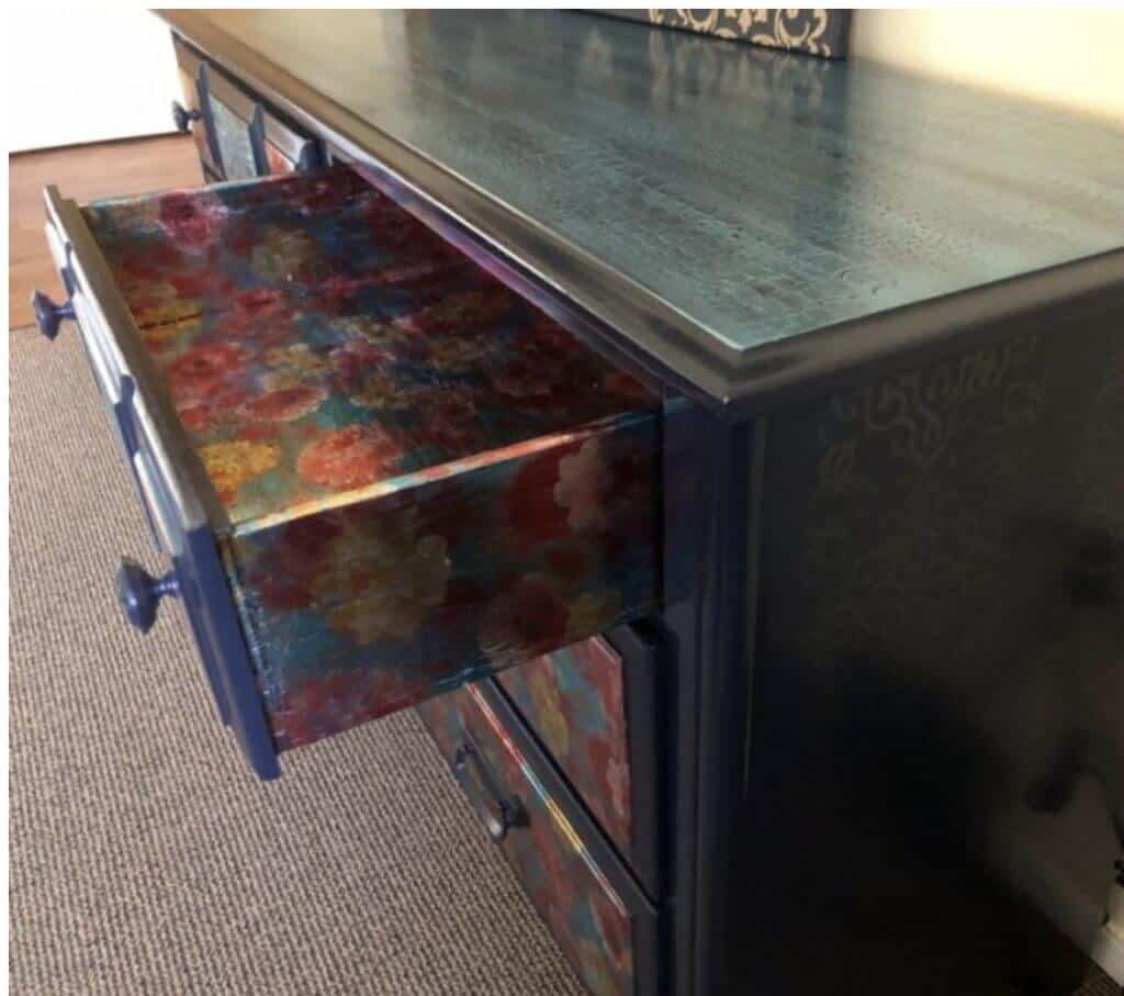 Designer Foil Finish dresser drawer