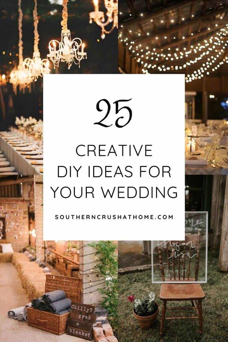diy wedding ideas collage