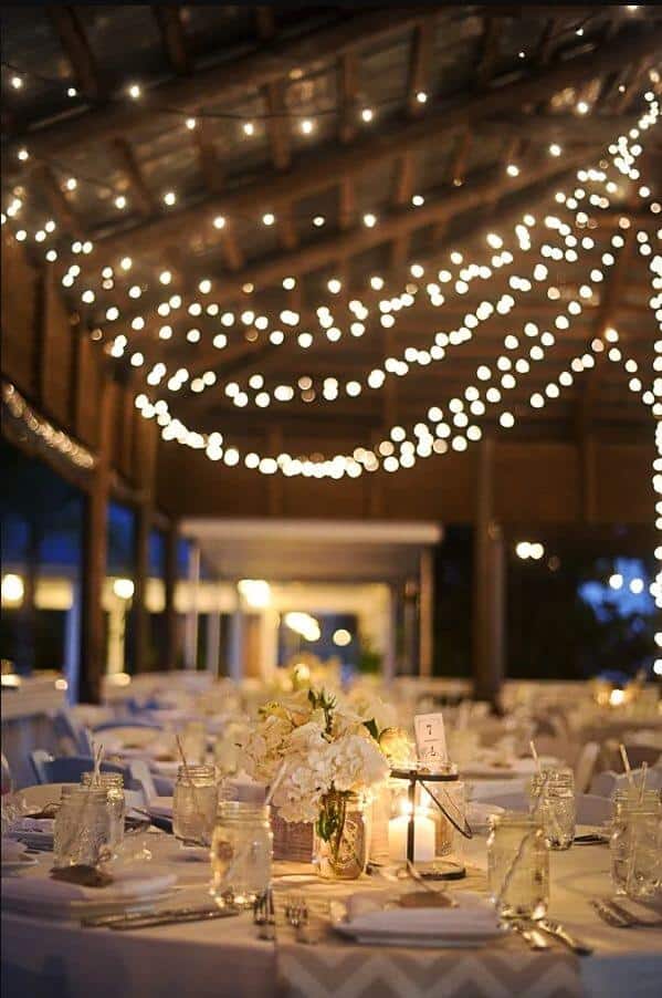 diy wedding with lights
