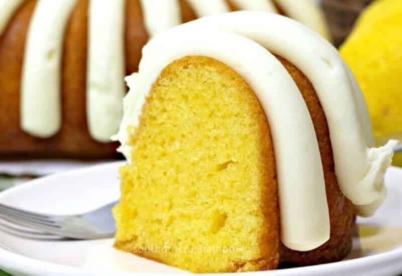 Lemon Bundt Cake final styled