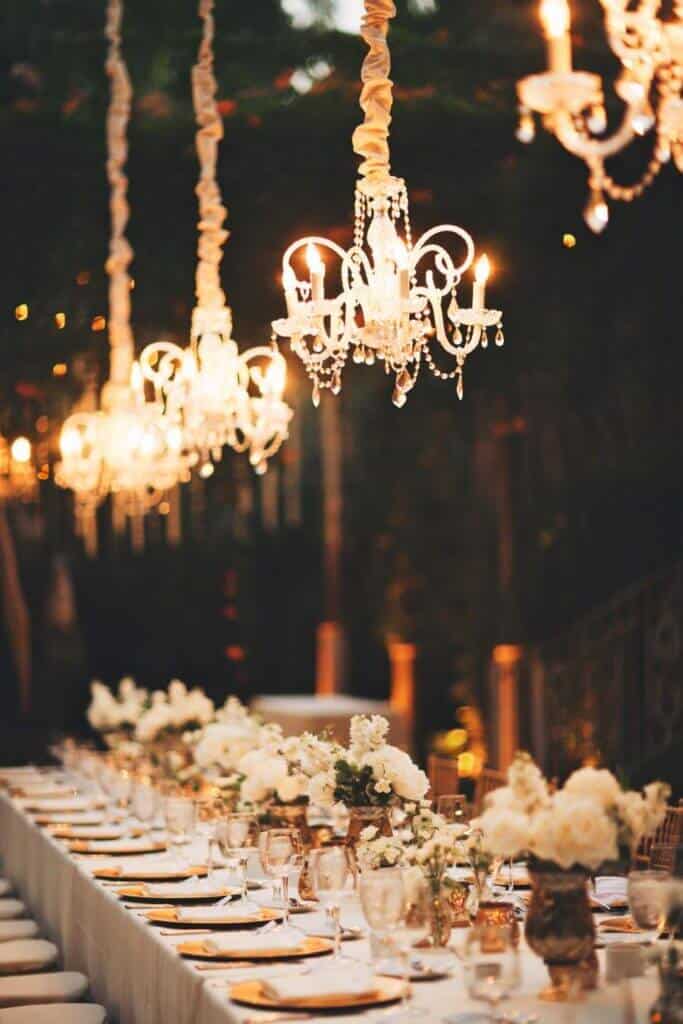 diy wedding chandeliers