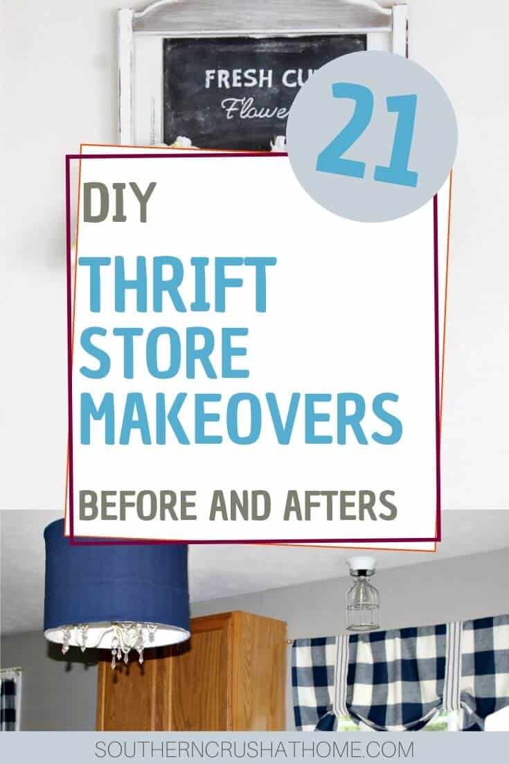 thrift store makeovers collage