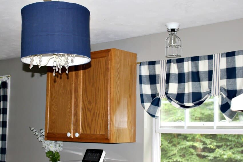 thrift store lampshade upcycle