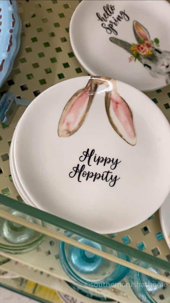 hippy hoppity plate with bunny ears