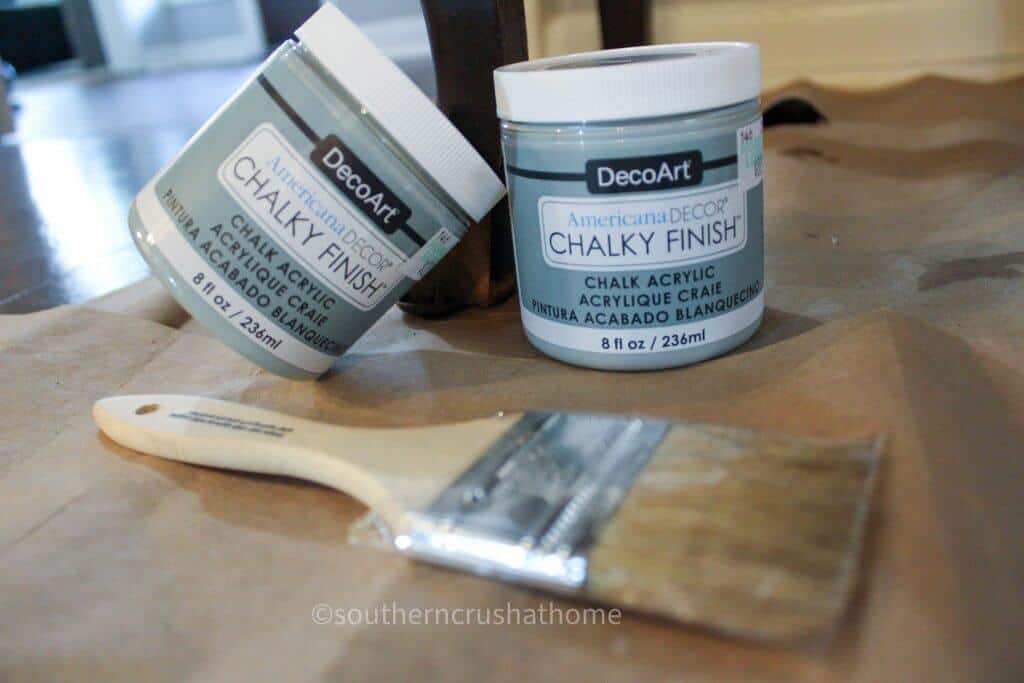 decoart chalky finish paint in gray