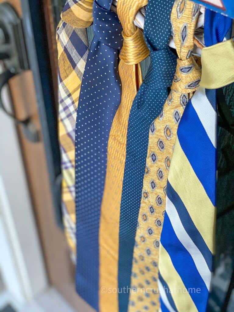 close up of neckties