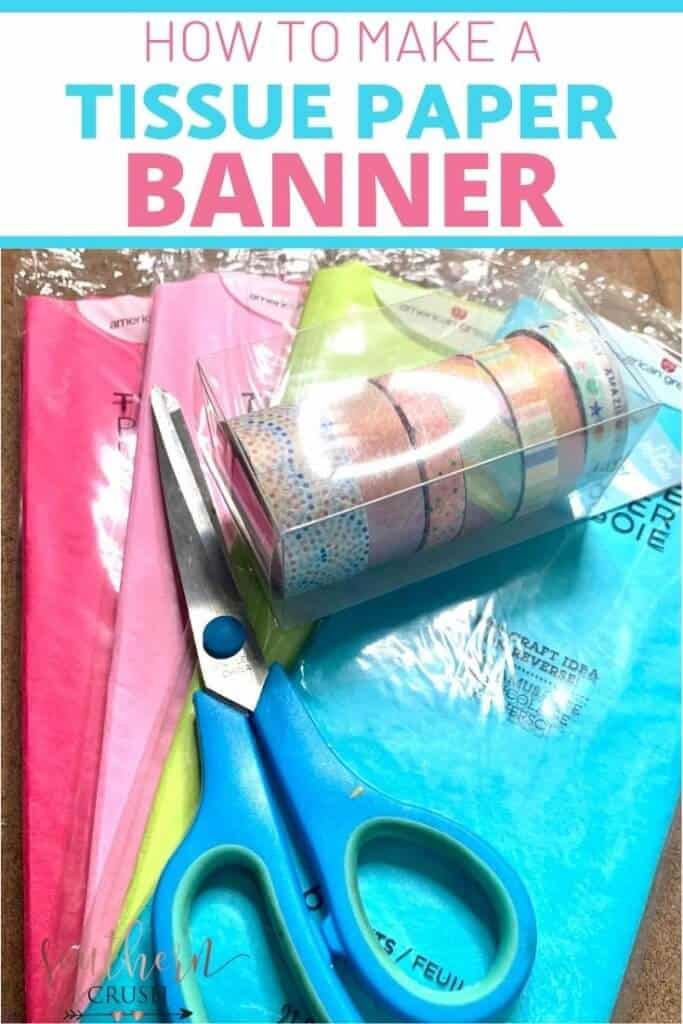 tissue paper banner supplies