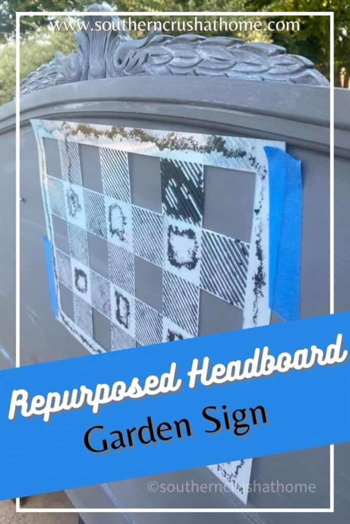 repurposed headboard pin image