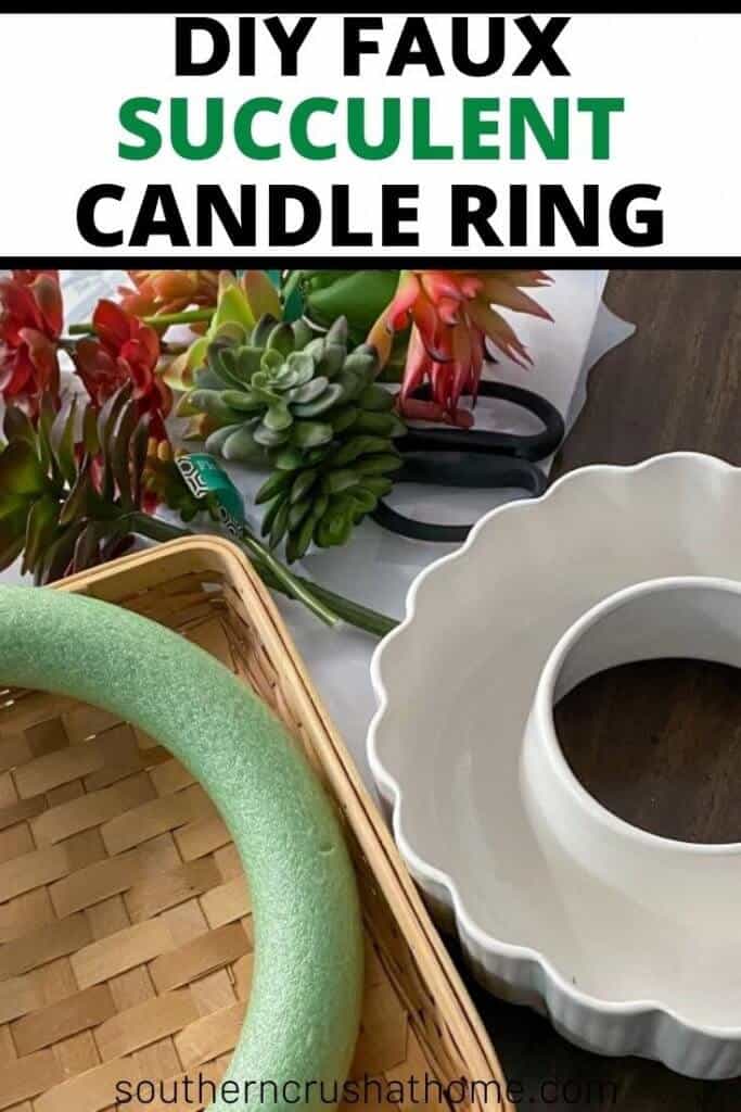 succulent candle ring pin image
