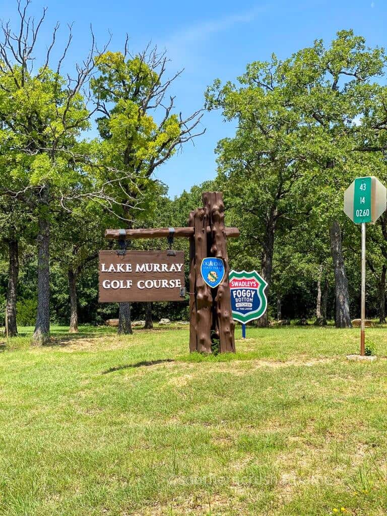 lake murray golf course sign