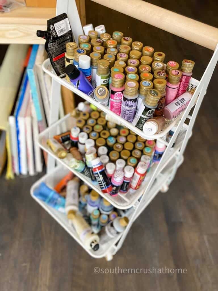 assorted craft paints