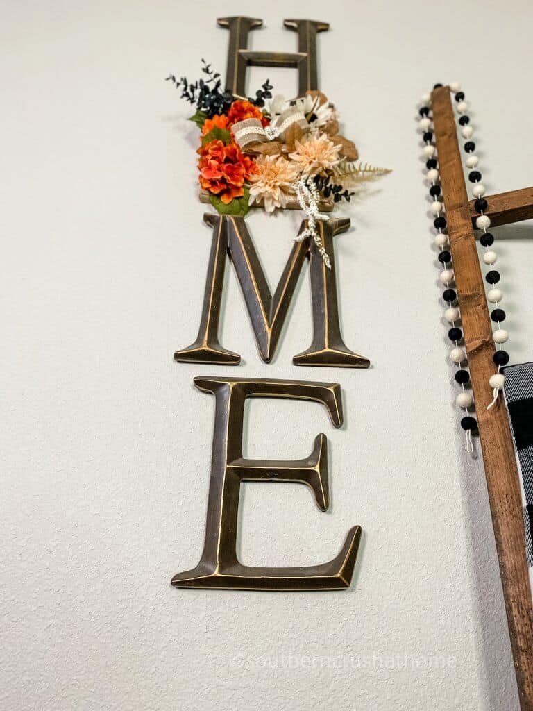 close up of home sign