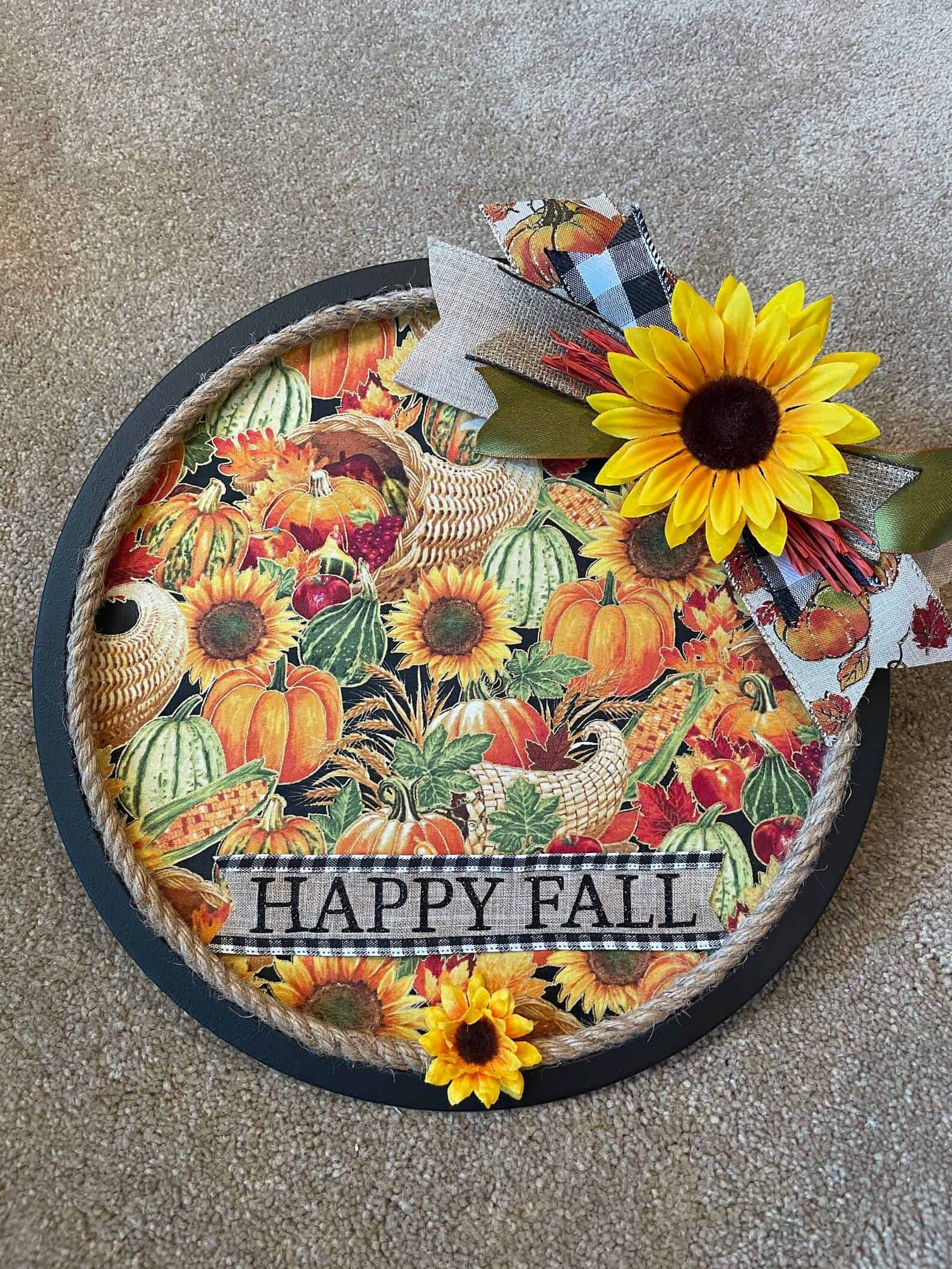 happy fall pizza pan