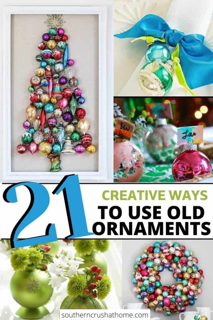 21 ways to use old ornaments