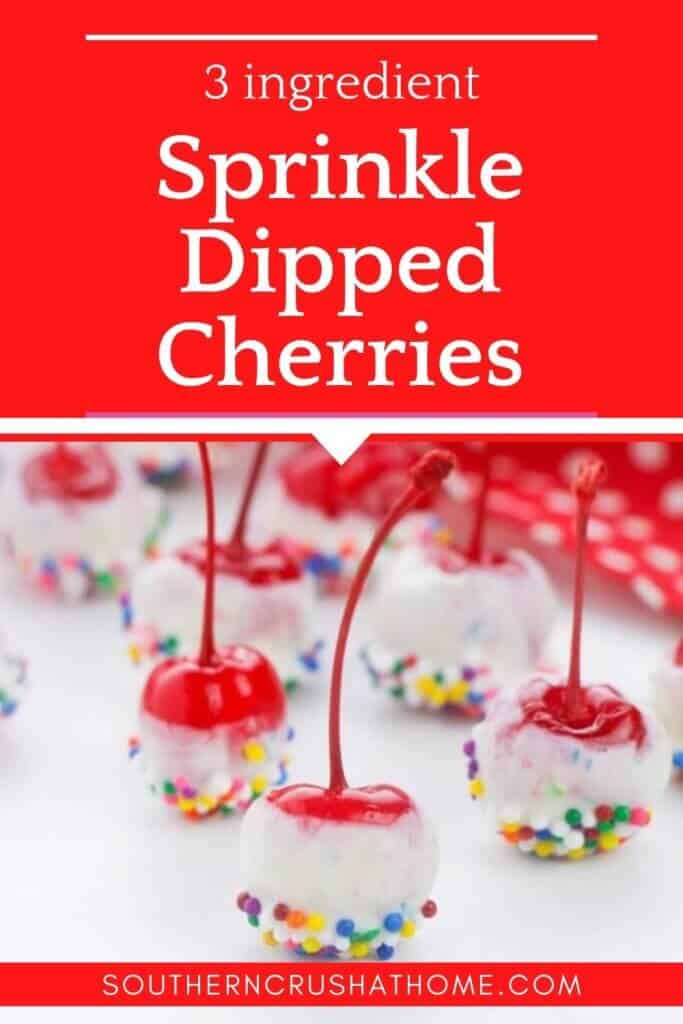 sprinkle dipped cherries pin with text