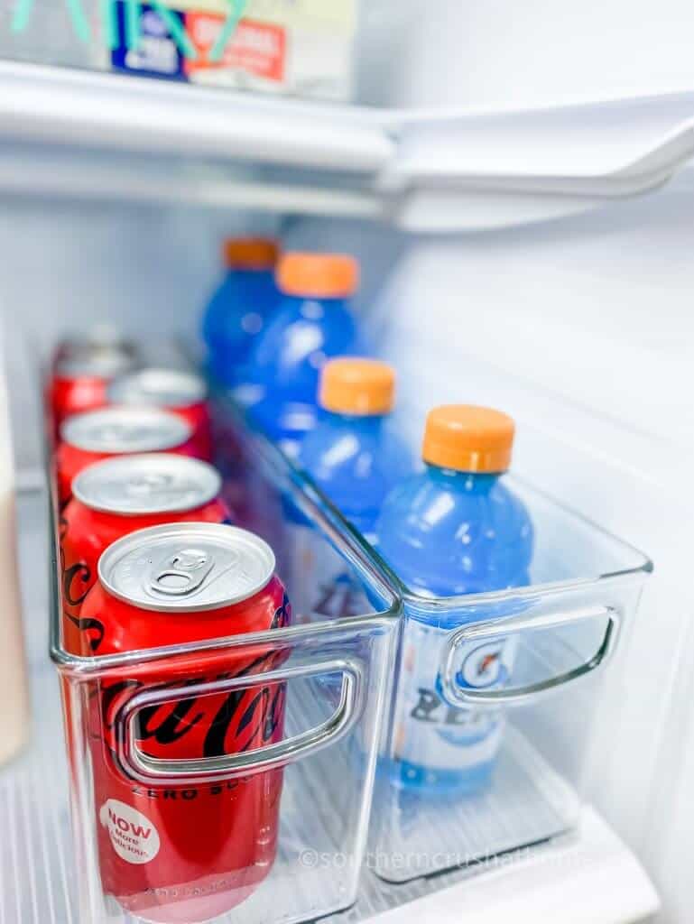 soda and gatorade clear containers