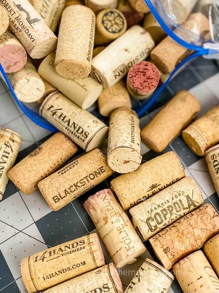 wine cork heart supplies