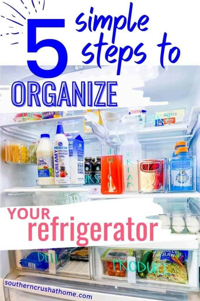 view of organized refrigerator PIN