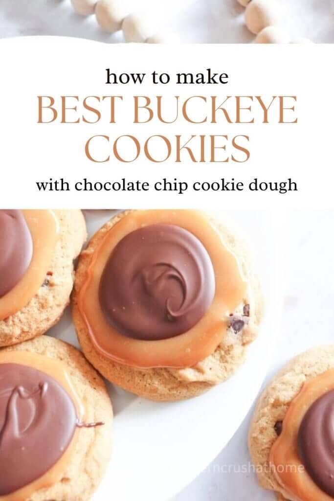 buckeye cookies pin image with text