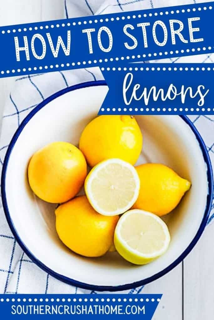 how to store lemons PIN