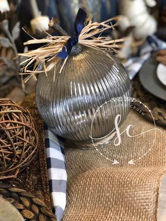 Rustic Pumpkin Decor Made Out Of Glass Bulbs (Pottery Barn Inspired)