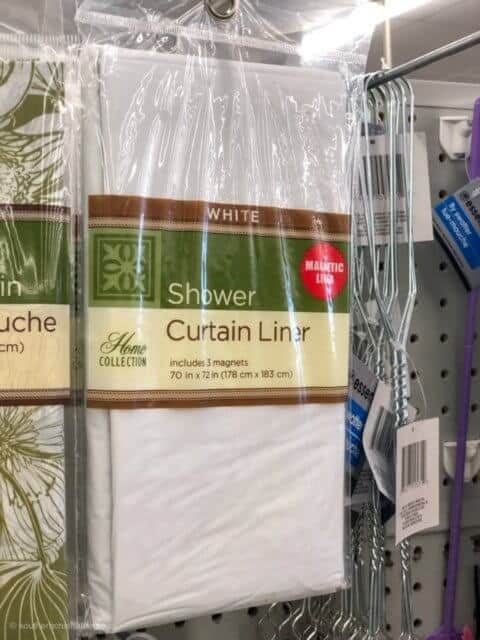 shower liner from dollar tree