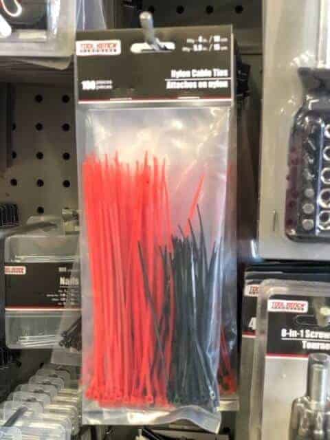 zip ties from the dollar tree for craft projects