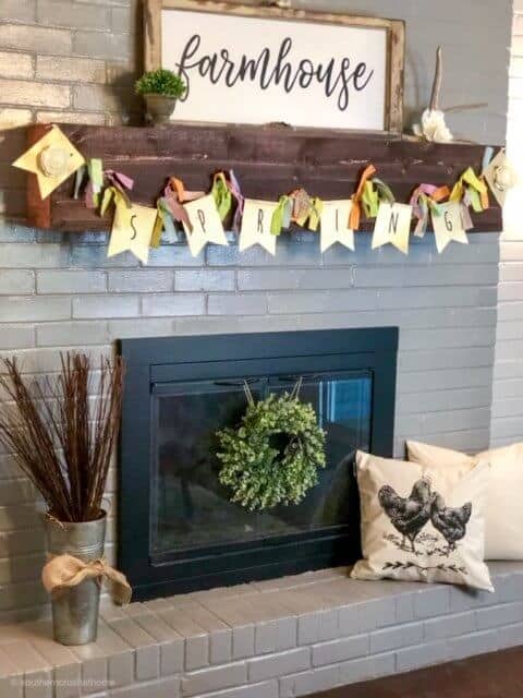 easy-diy-floral-spring-banner-fireplace