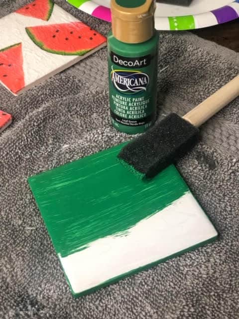 diy-watermelon-coasters-paint