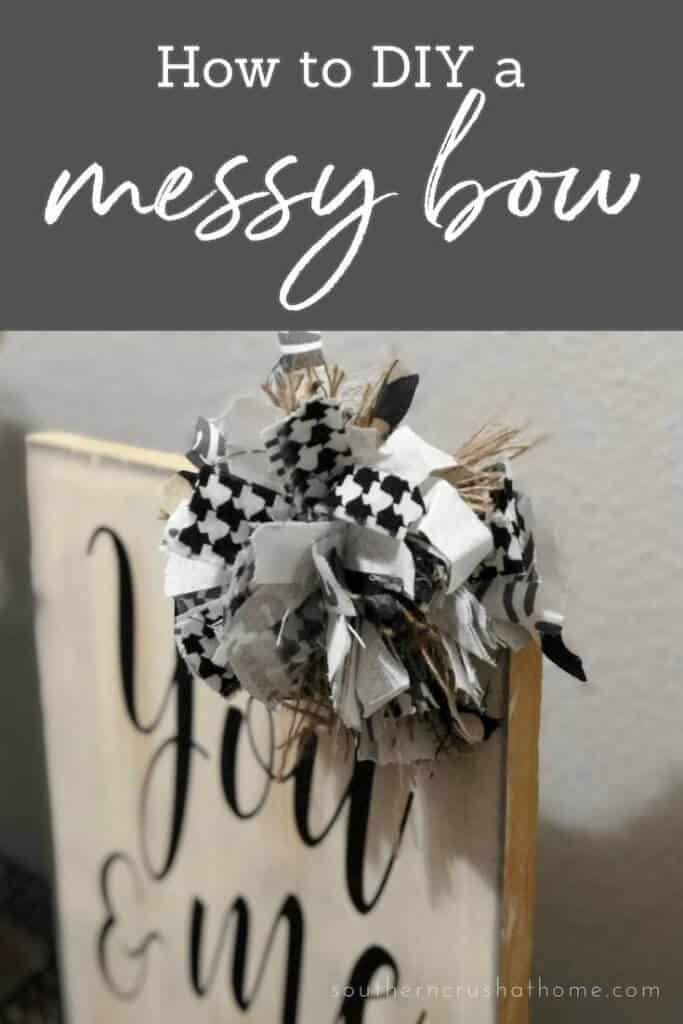 easy diy messy bow