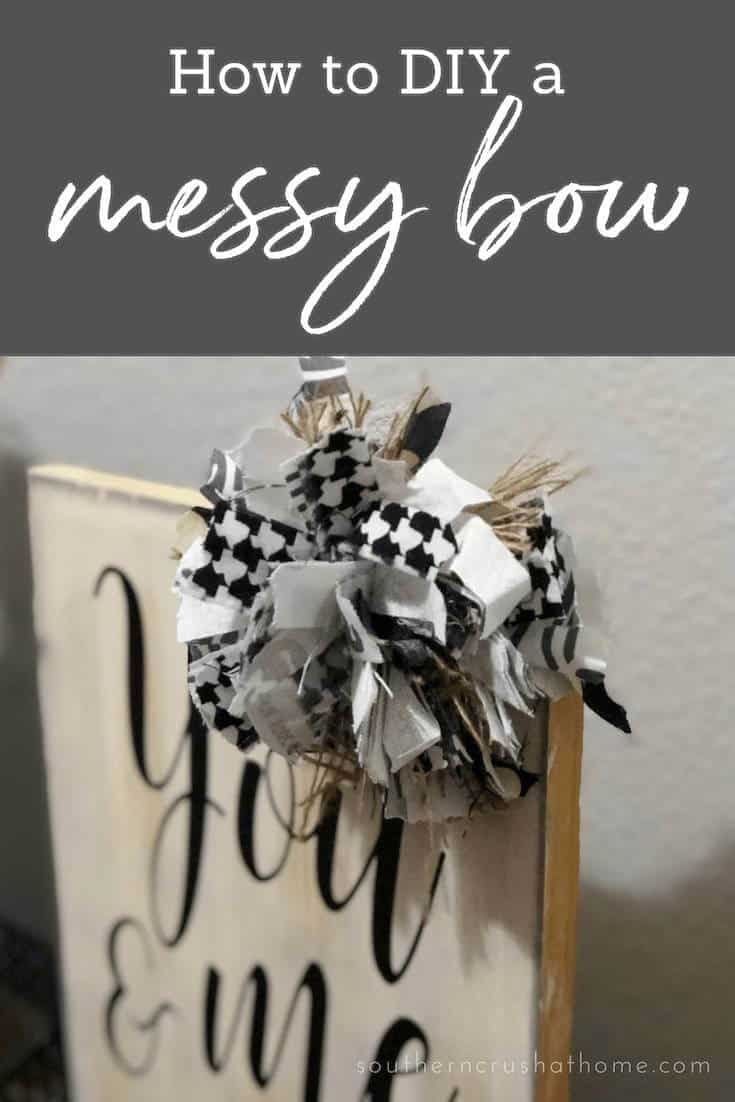 easy diy messy bow