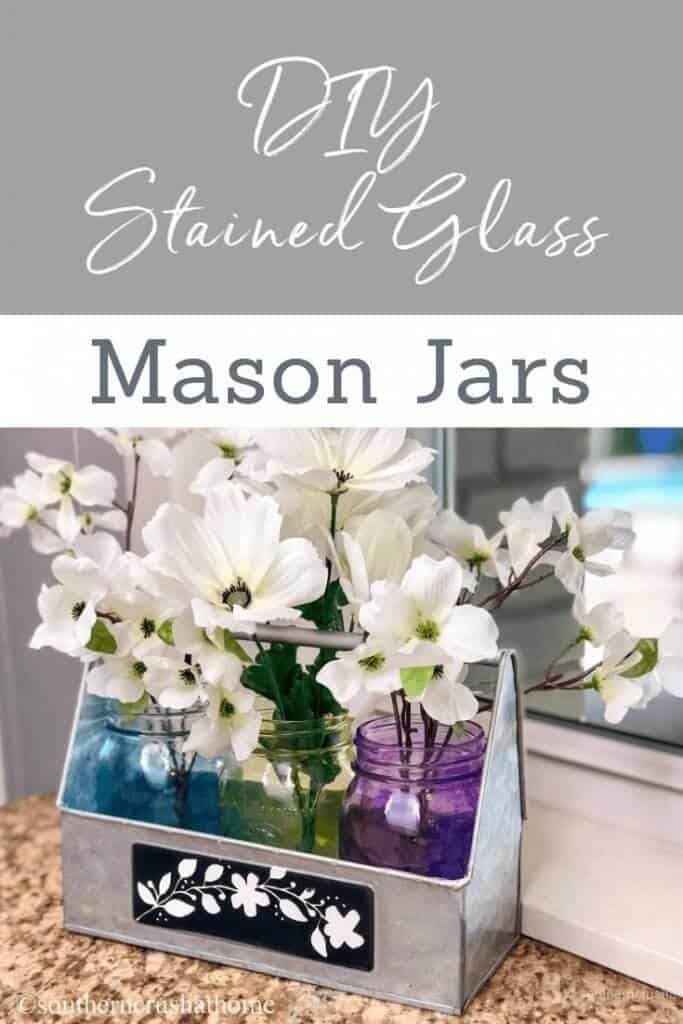 DIY Stained Glass Mason Jars