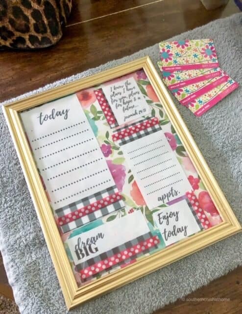 Fresh Start DIY Dry Erase Planner