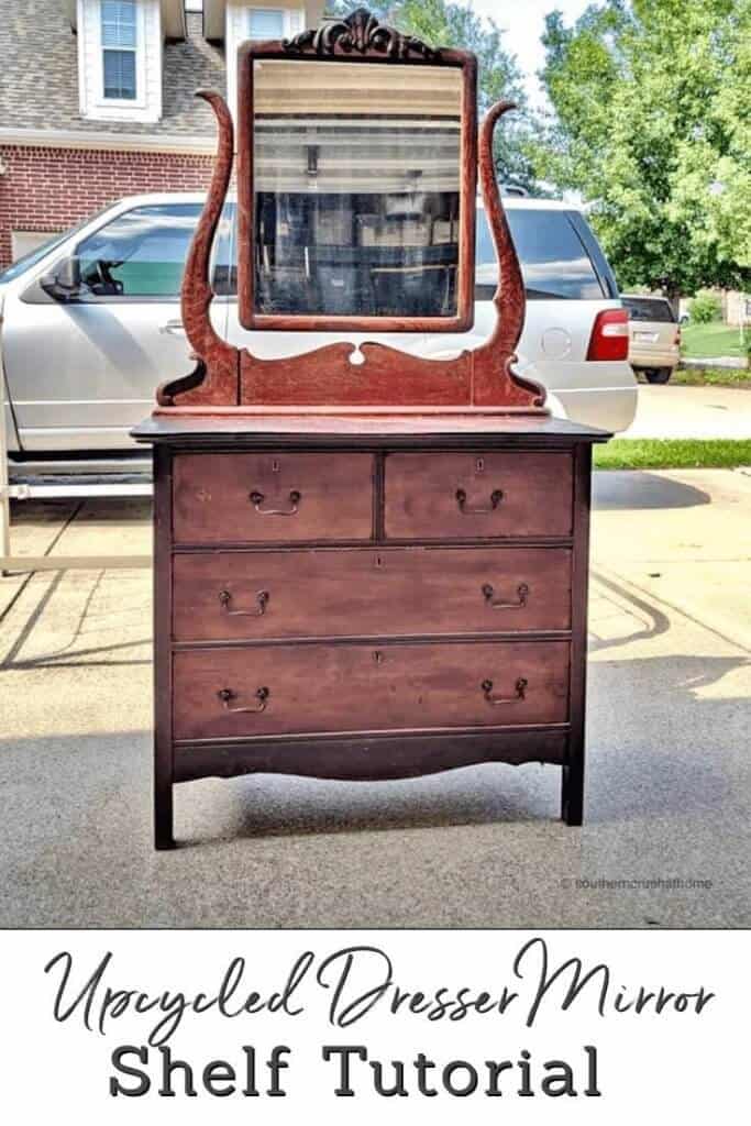 Upcycled Dresser Mirror - Dresser Mirror Idea