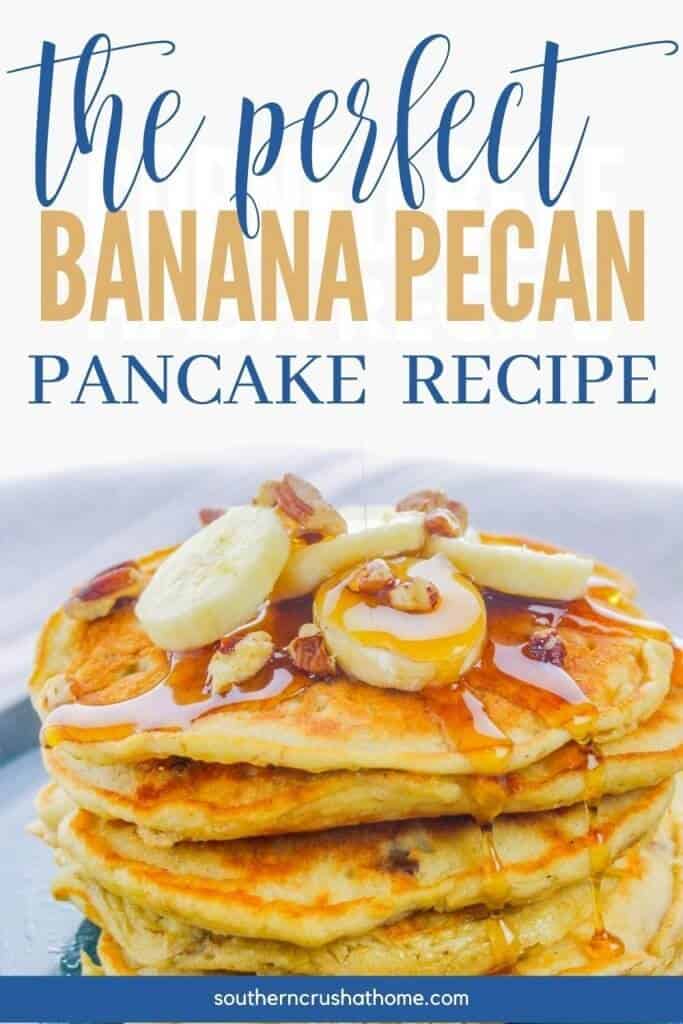 Banana Pecan Pancake Recipe PIN