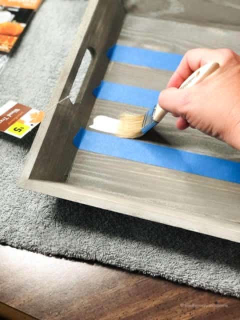 Painting a Wooden Tray 