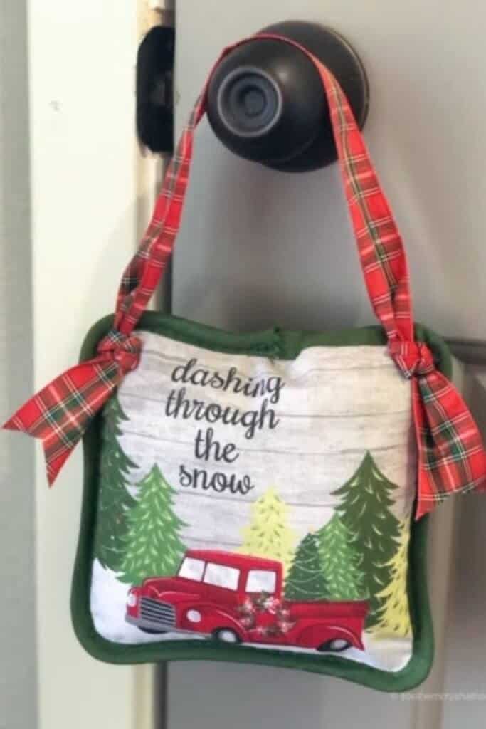 Christmas Pot Holder pillow
