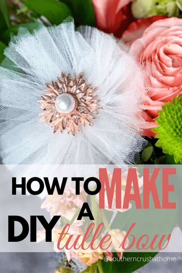 How to Make an Easy and Gorgeous DIY Tulle Bow (for a Wedding)