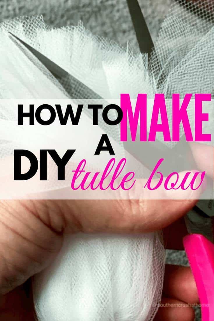 DIY Tulle Bow Pin