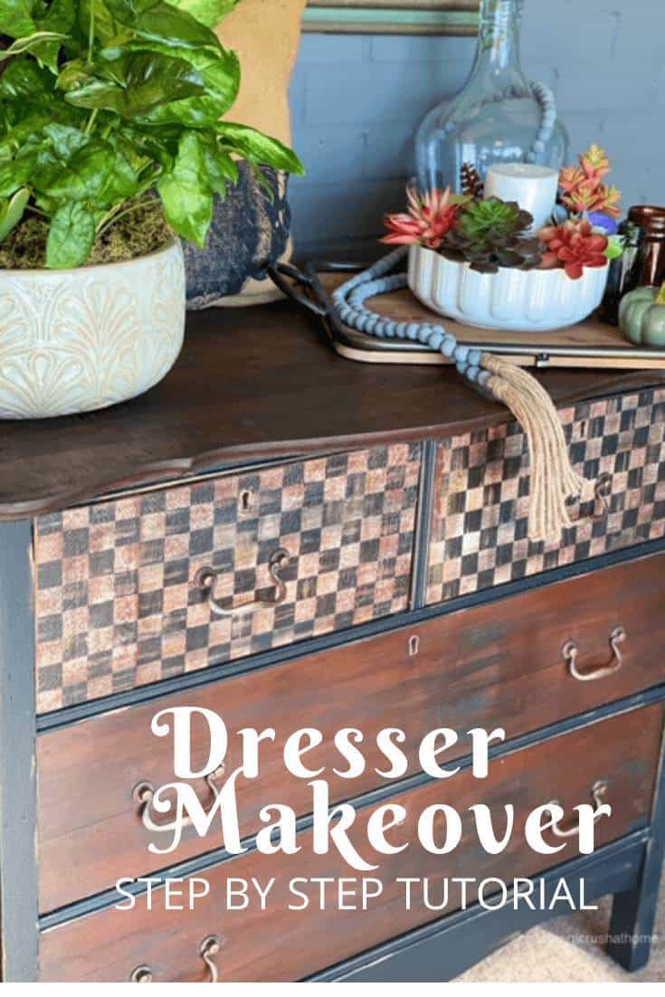 DIY Dresser Makeover Step by Step Tutorial